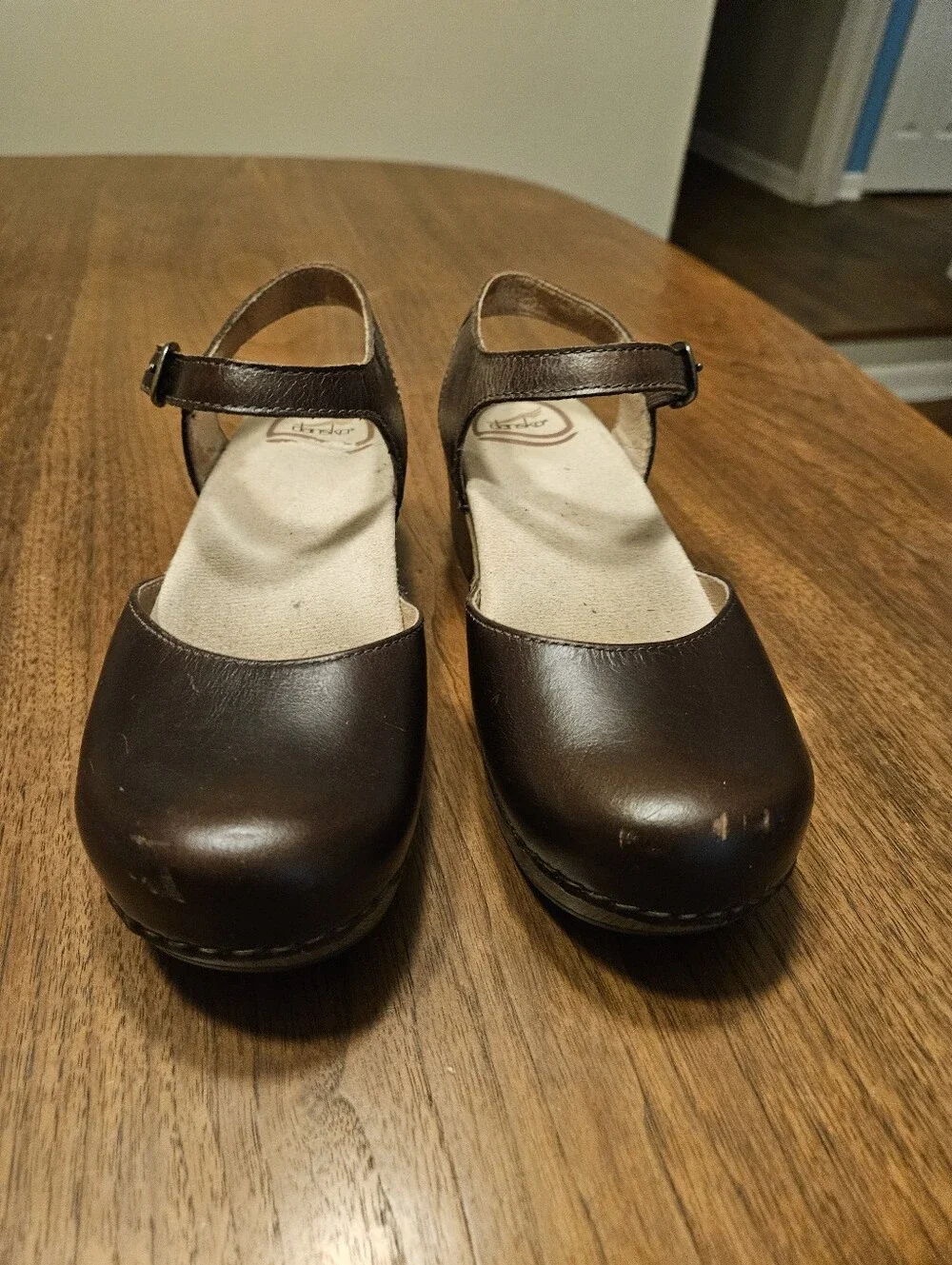 Dansko Sam Mary Janes _ Brown Leather - Picture 2 of 7
